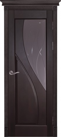 Межкомнатная дверь из массив ольхи Даяна цвет Венге