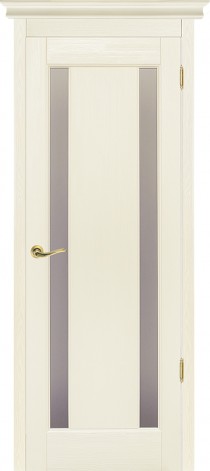 Межкомнатная дверь массив сосны Милан ПВДО Слоновая кость (ОКА)