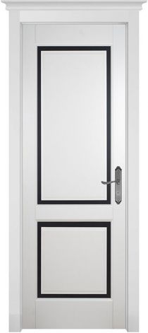 Межкомнатная дверь из массива ольхи София ПВДЧ Белая Эмаль массив ольхи (ОКА)