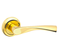 Ручка дверная  BRAVO ZM Золото/матовое золото (без запирания)